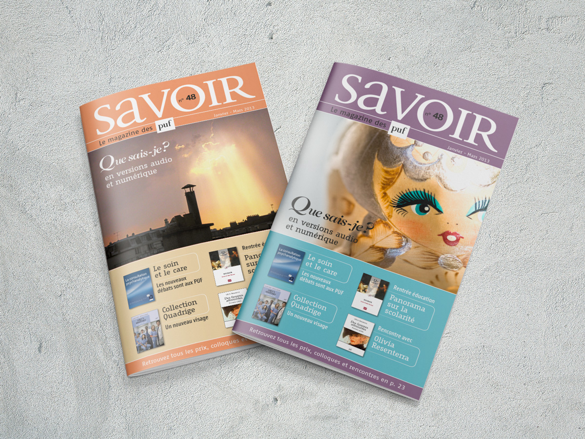 Couvertures magazine Savoir